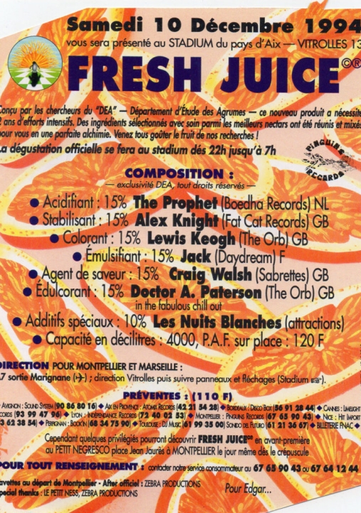 fresh juice avec la paille!