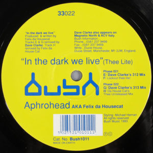 Aphrohead AKA Felix Da Housecat ‎– In The Dark We Live (Thee Lite)