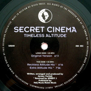 Secret Cinema - Timeless Altitude (Reckless Altitude Mix)
